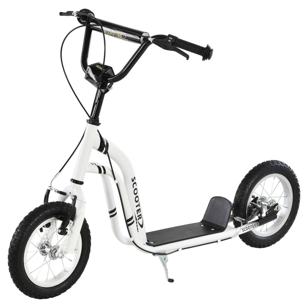 HOMCOM Tretroller weiß B/H/L: ca. 58x85x120 cm 595769900