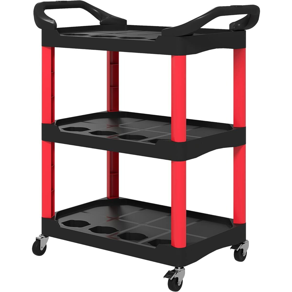 HOMCOM Werkstattwagen rot B/H/L: ca. 43x97x83 cm