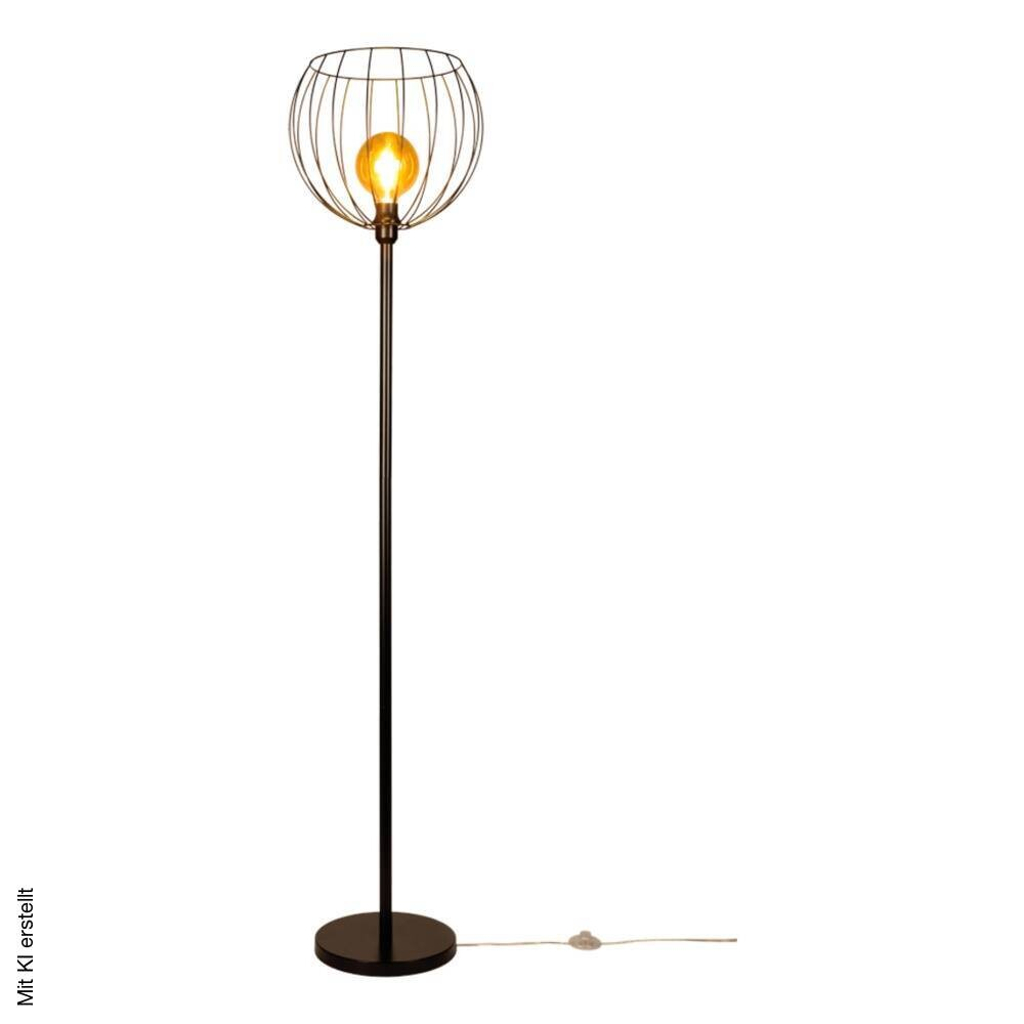 Britop Lighting Stehlampe Coop schwarz Metall H: ca. 172 cm E27 1 Brennstellen
