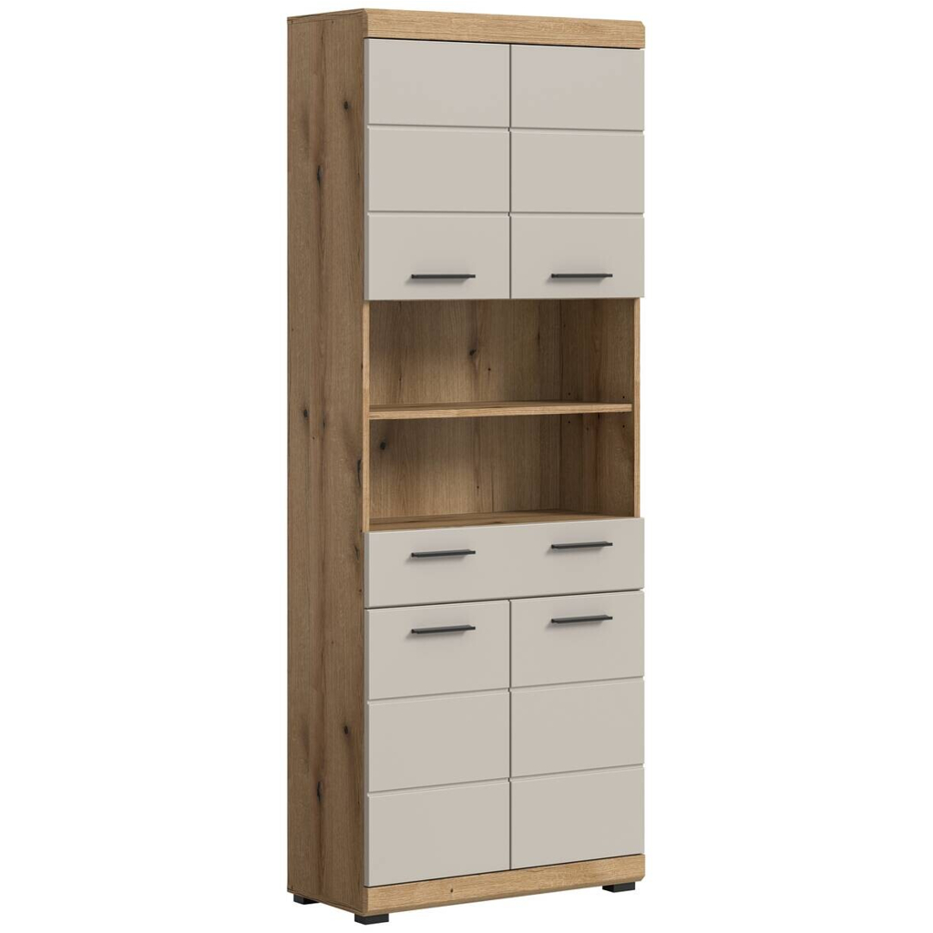 Badhochschrank Scout Evoke Oak Nachbildung Kaschmirgrau Nachbildung B/H/T: ca. 74x191x31 cm