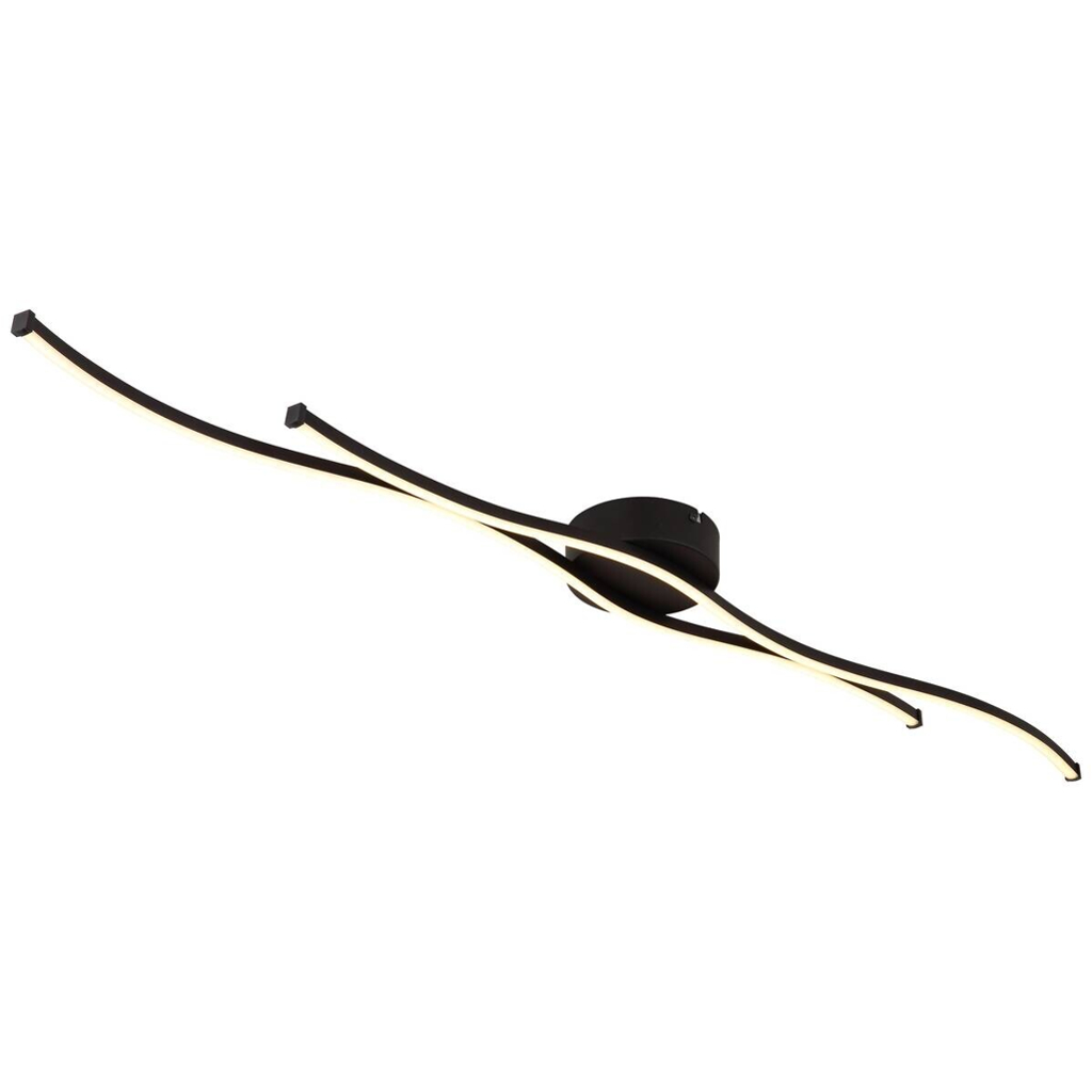 GLOBO LED-Deckenleuchte schwarz Metall Aluminium B/H/T: ca. 13x5,6x110,4 cm 1 Brennstellen