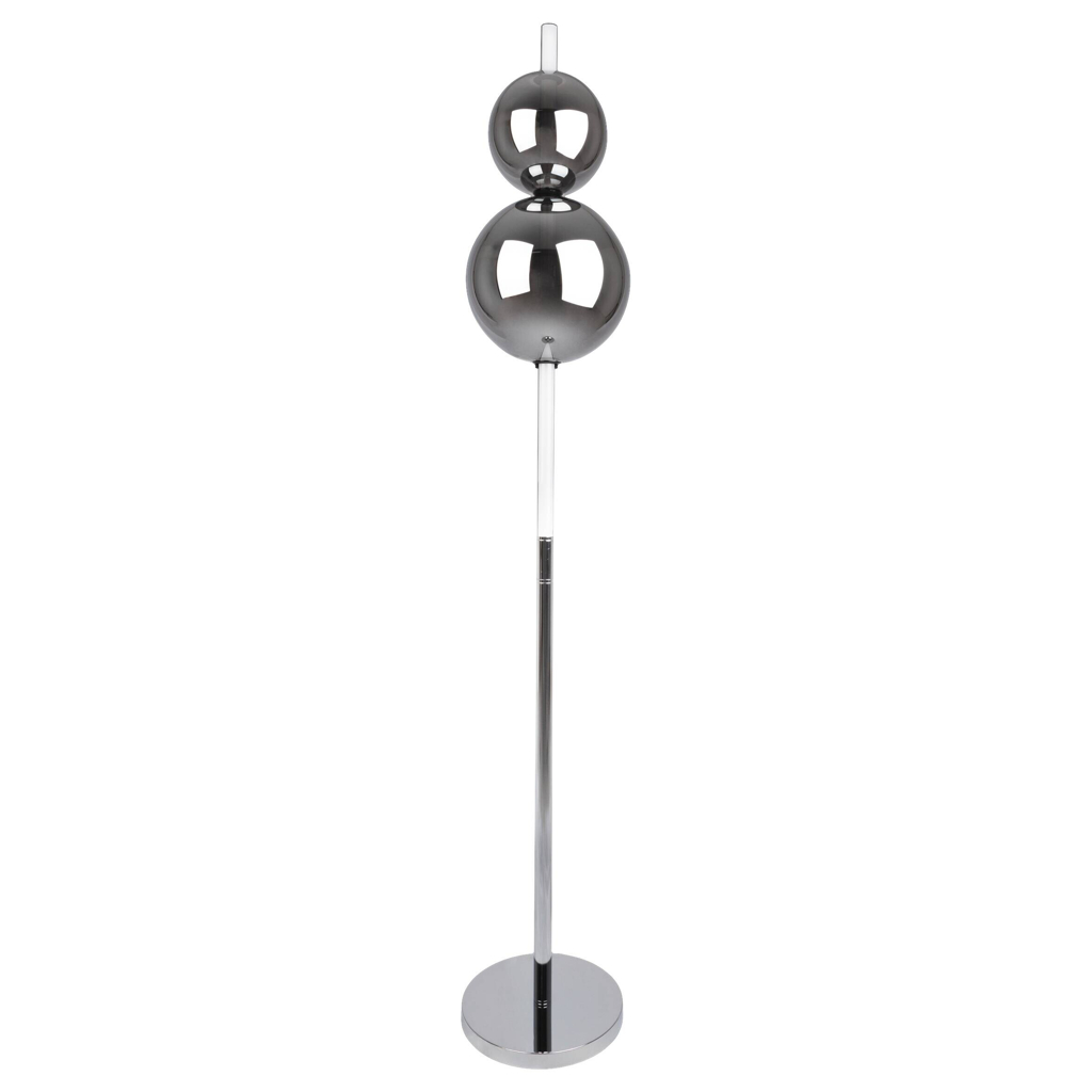 Näve Leuchten Stehlampe 2072042 Chrom Rauch Metall Glas H/D: ca. 149,7x25 cm
