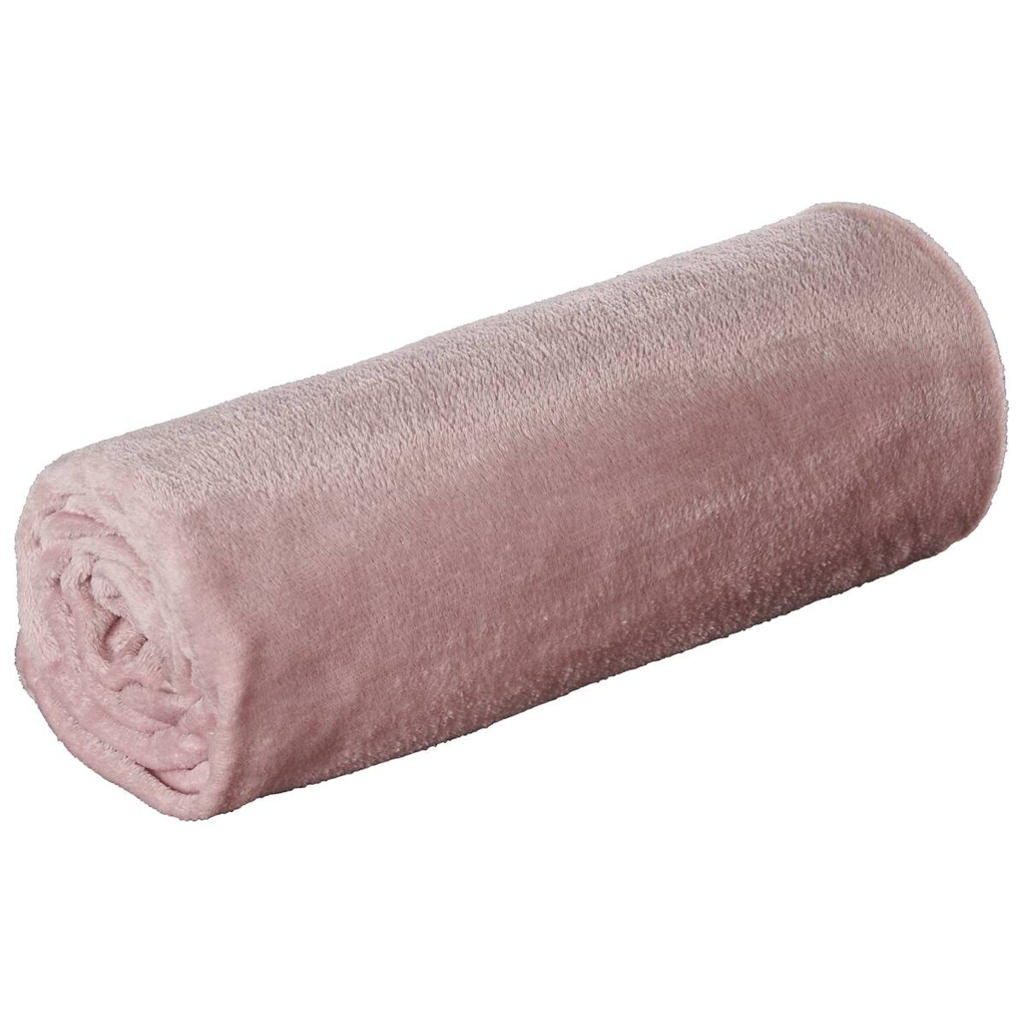 Flanelldecke altrosa Polyester B/L: ca. 130x160 cm