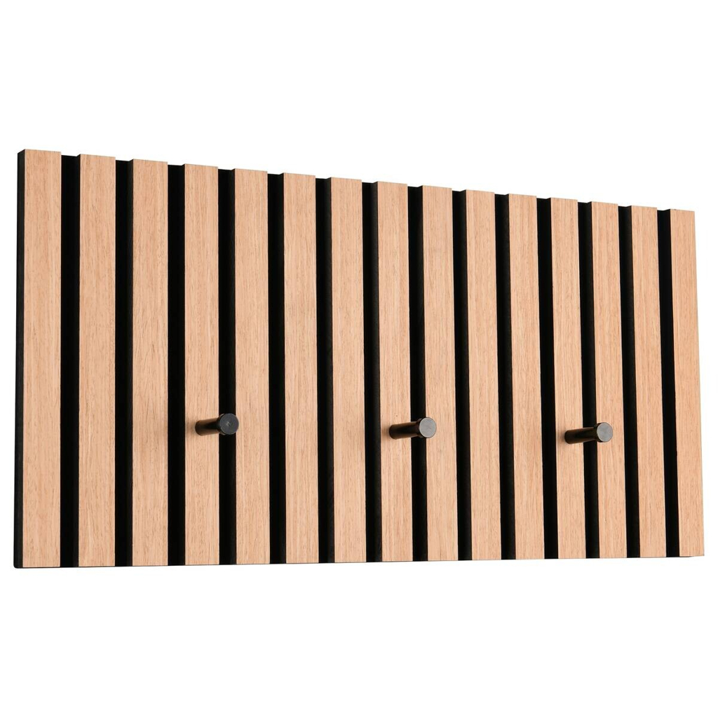 Wandgarderobe Grace Eiche schwarz B/H/T: ca. 60x30x7 cm