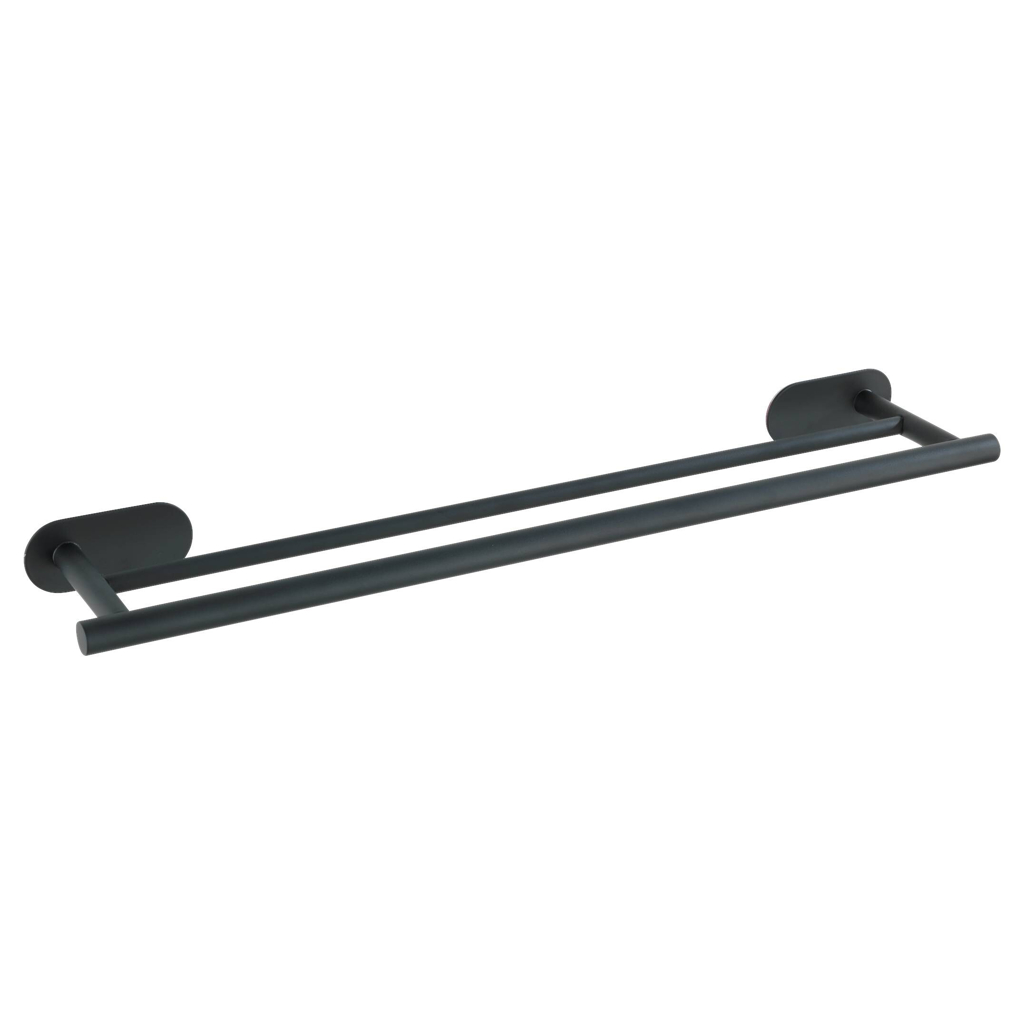 Turbo-Loc Badetuchstange schwarz Edelstahl B/H/L: ca. 4,5x12x60 cm