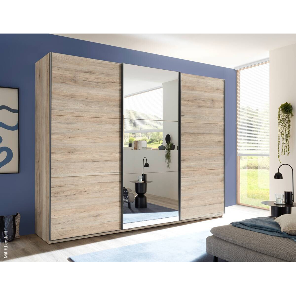 Schwebetürenschrank Bravo Eiche San-Remo Nachbildung B/H/T: ca. 270x210x60 cm