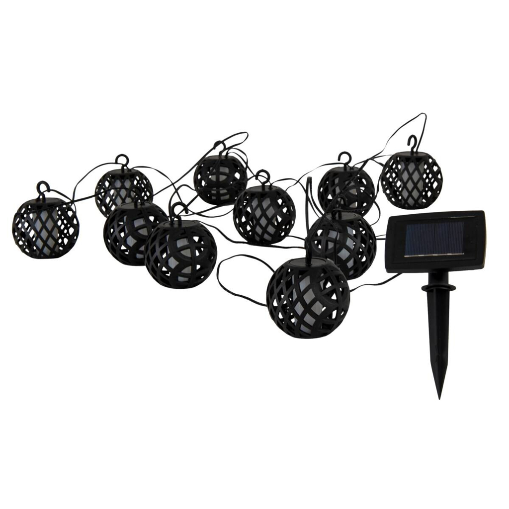 Solarlichterkette 4,85 m schwarz