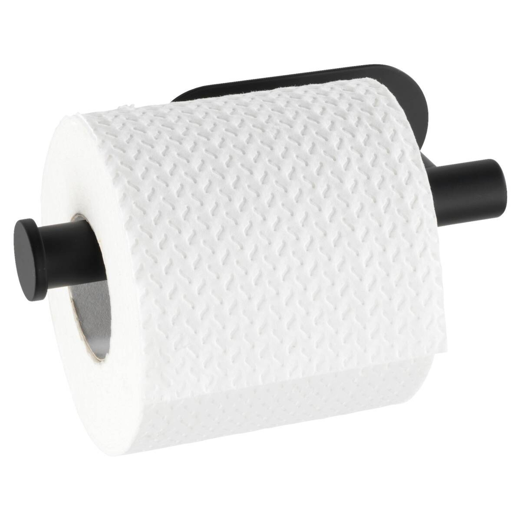 Turbo-Loc Toilettenpapierhalter schwarz Metall B/H/T: ca. 16x4,5x7 cm