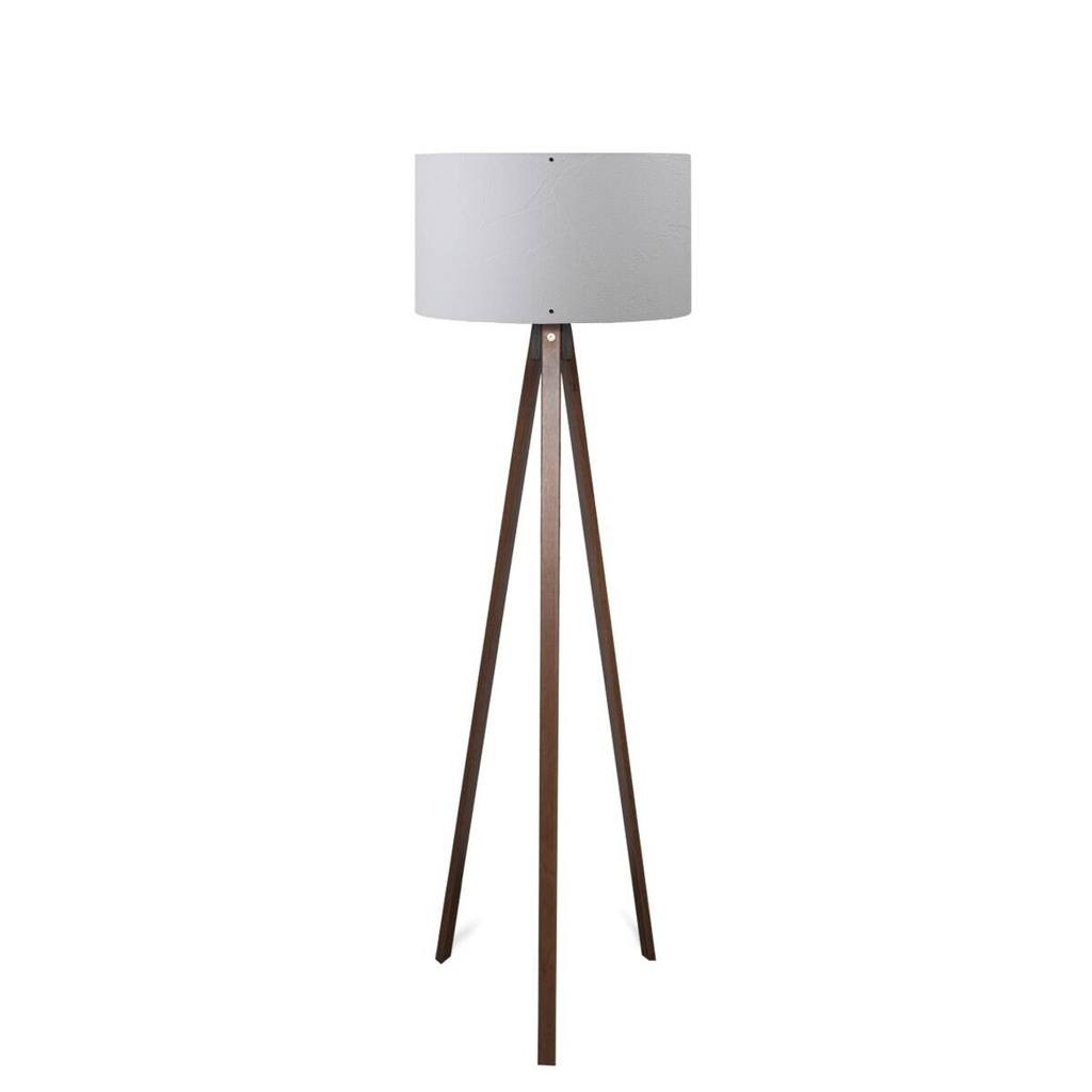 Opviq Stehlampe grau PVC MDF B/H/T/L/D: ca. 38x140x38x38x38 cm E27 1 Brennstellen