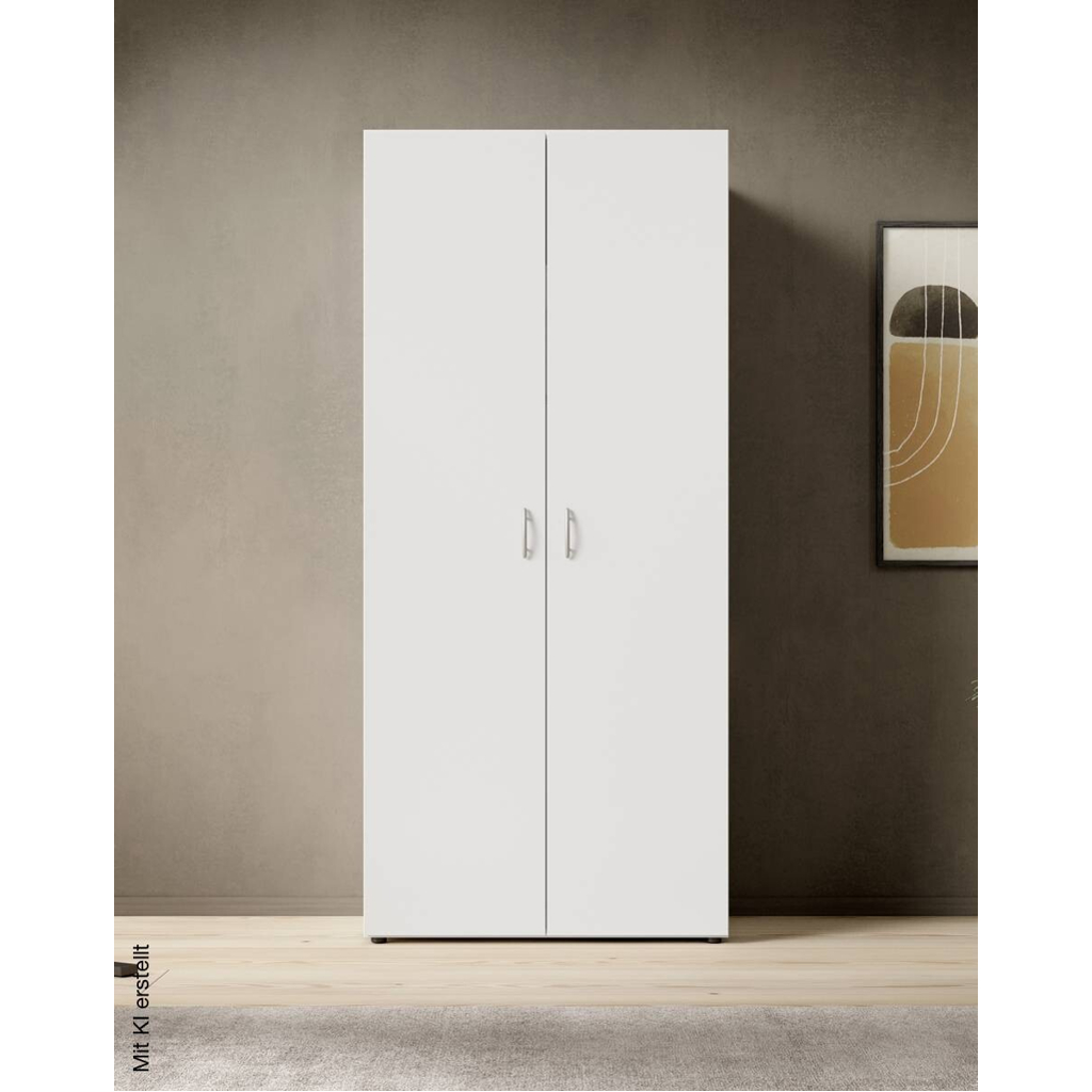 Kleiderschrank Joe weiß B/H/T: ca. 81x176x50,8 cm