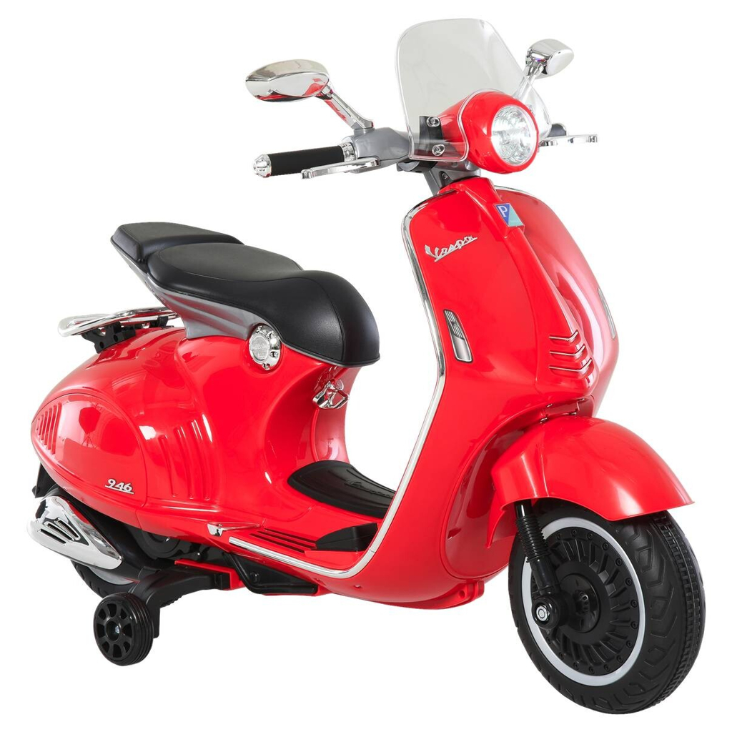 HOMCOM Kinder-Elektro-Motorrad rot B/H/L: ca. 49x75x108 cm