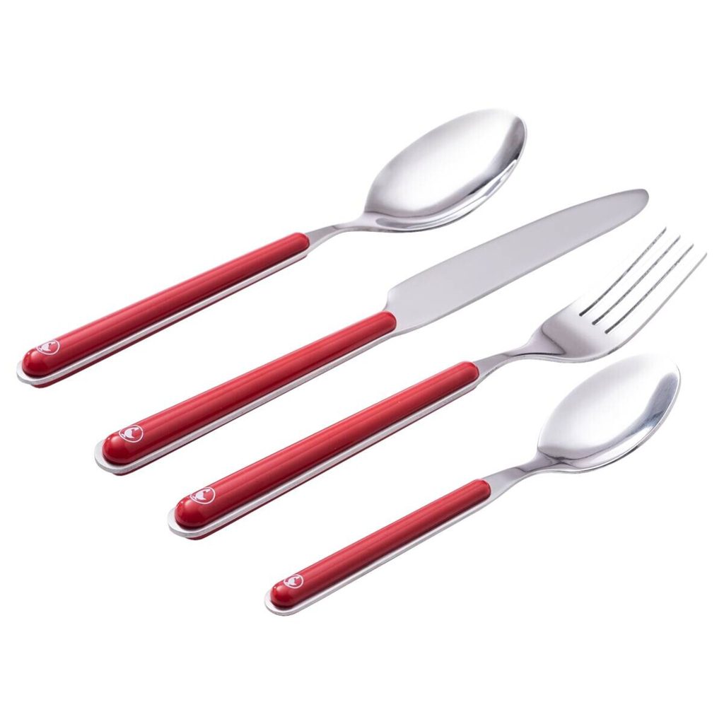 EL GANSO Besteckset APARTAMENTO rot Edelstahl 16 tlg.