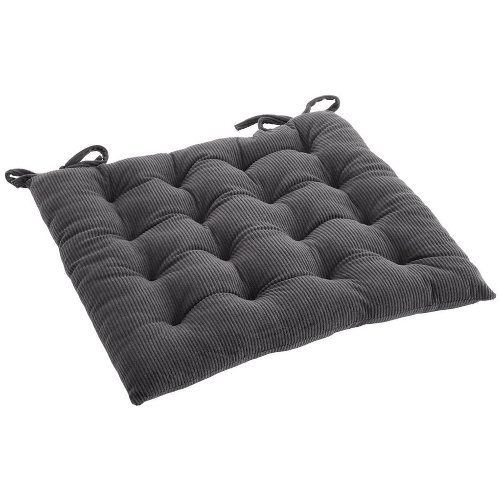 Sitzkissen anthrazit Polyester B/L/S: ca. 40x40x5 cm