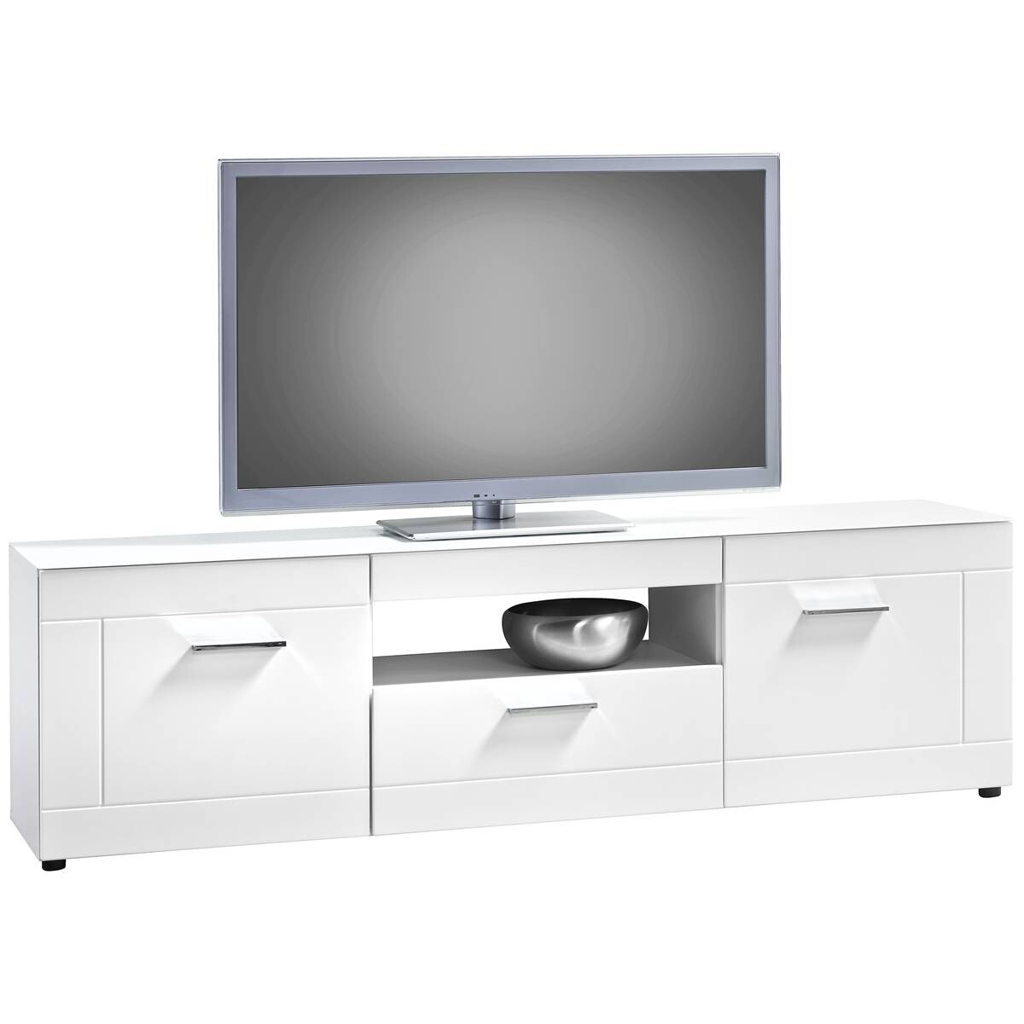 TV-Lowboard Atlanta weiß weiß Hochglanz B/H/T: ca. 168x49x40 cm