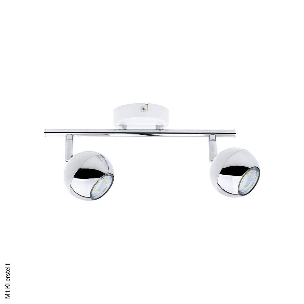 SPOT Light Spotbalken Bianca weiß Chrom Metall B/H/T: ca. 30x16x8 cm GU10 2 Brennstellen