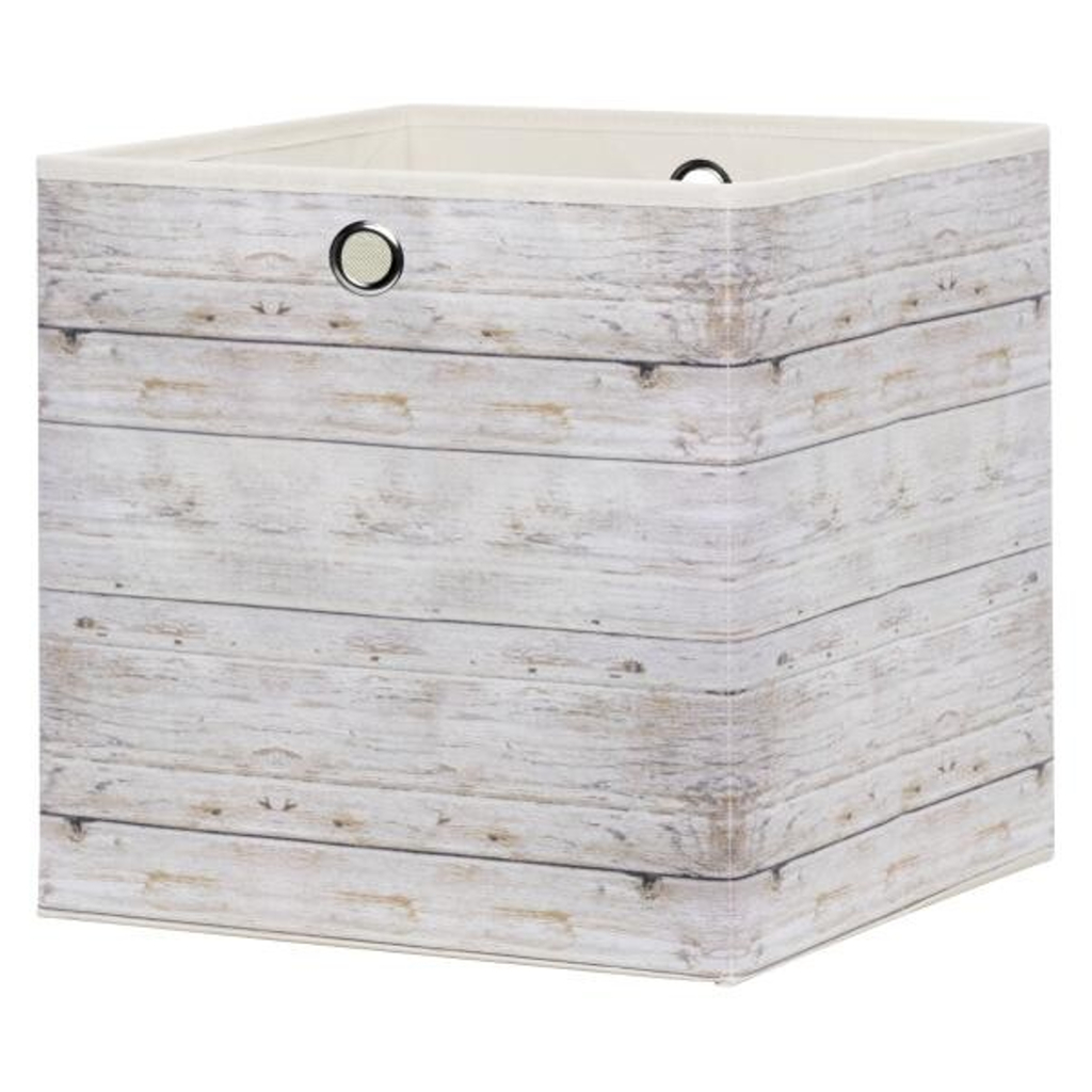 Motivbox Wood beige B/H/T: ca. 32x32x32 cm