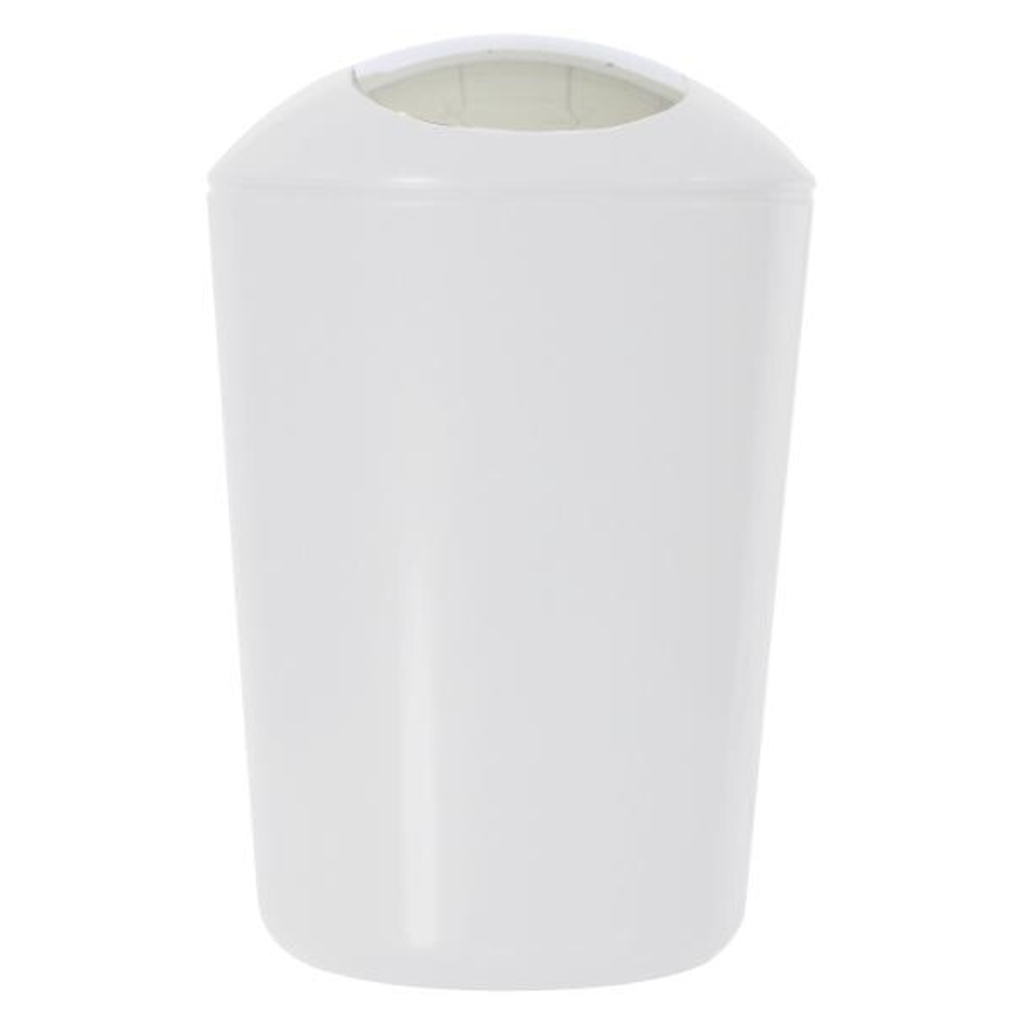 Schwingdeckeleimer weiß Kunststoff H/D: ca. 30x20 cm ca. 5 l