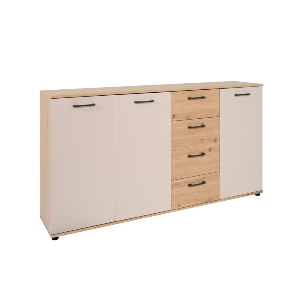 Kommode Kerry 51B Eiche Artisan Nachbildung Kaschmir B/H/T: ca. 160x85x35 cm