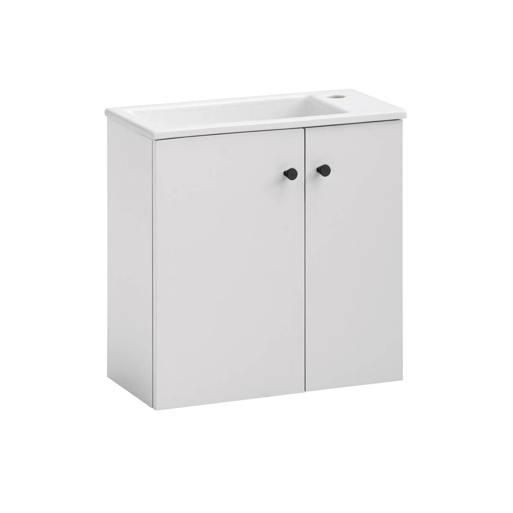 Waschbeckenunterschrank Ebba weiß B/H/T: ca. 50x51,4x25 cm