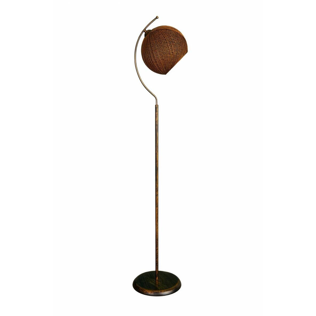 Opviq Stehlampe schwarz orange Metall B/H/T/L/D: ca. 30x165x30x30x30 cm E27 1 Brennstellen