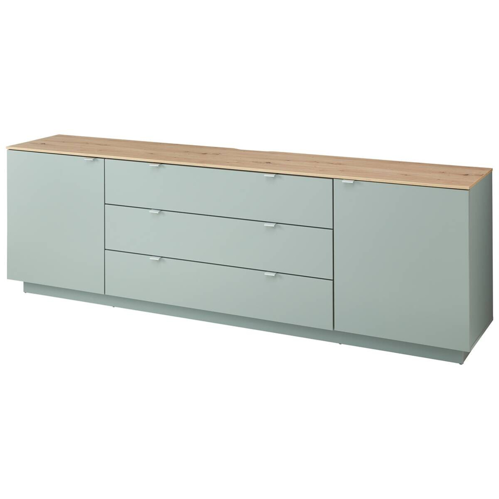 Sideboard Core salbei Eiche Artisan Nachbildung B/H/T: ca. 240x77x44 cm