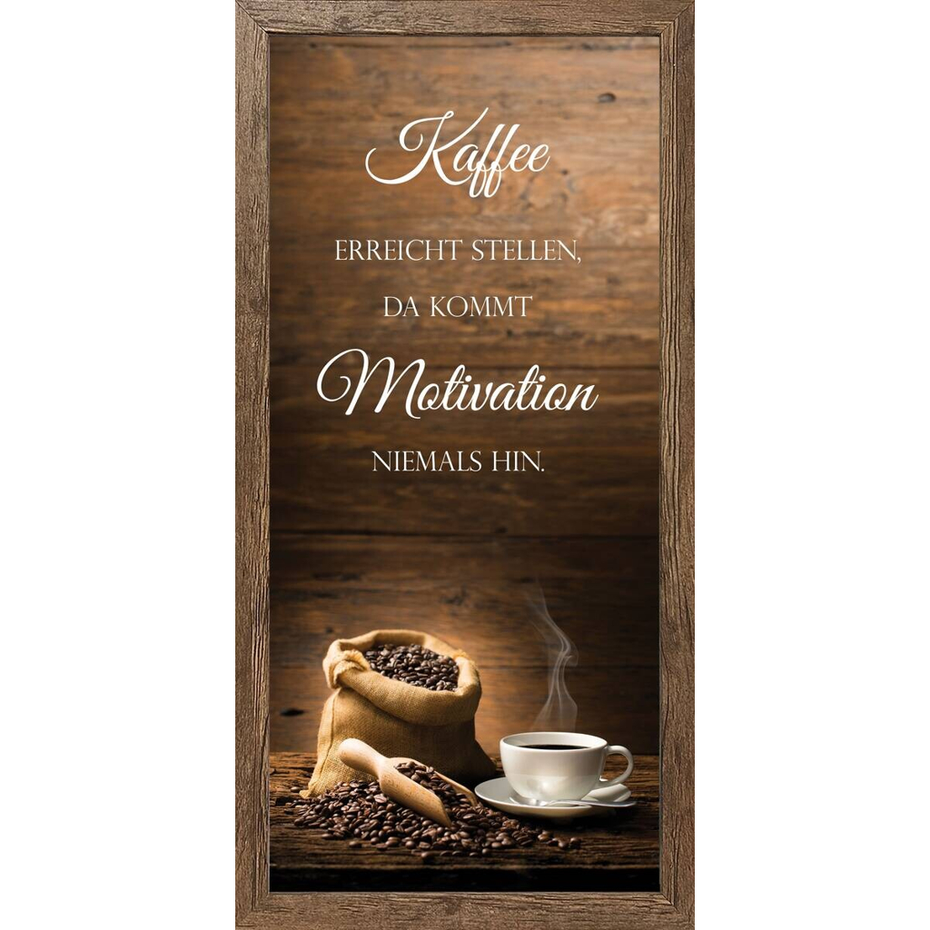 Keilrahmenbild Spruch B/H: ca. 49x23 cm