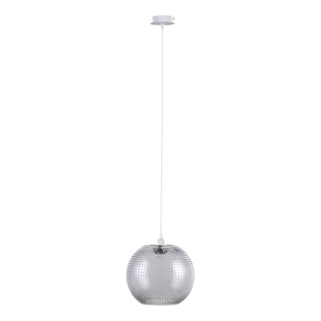 Kayoom Pendelleuchte Saturn grau Glas B/H/L: ca. 26x26x26 cm E27 1 Brennstellen