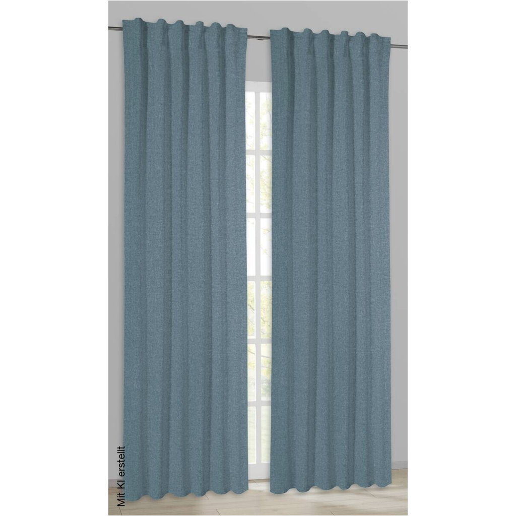 POCOline Kombivorhang Ulrich blau B/L: ca. 135x245 cm