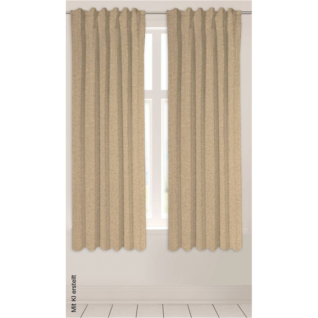 POCOline Kombivorhang Ulrich sand B/L: ca. 135x175 cm