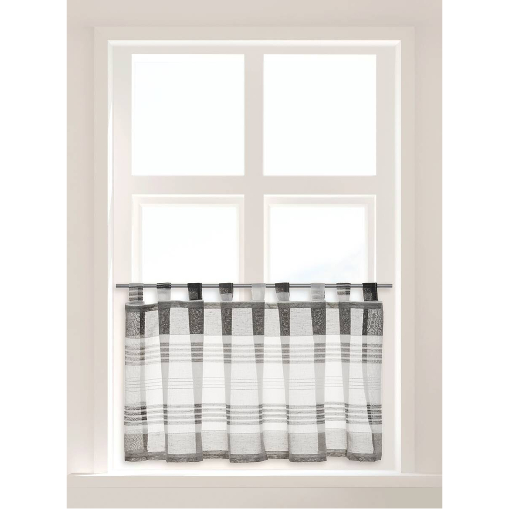 POCOline Scheibengardine Havana anthrazit B/L: ca. 140x50 cm