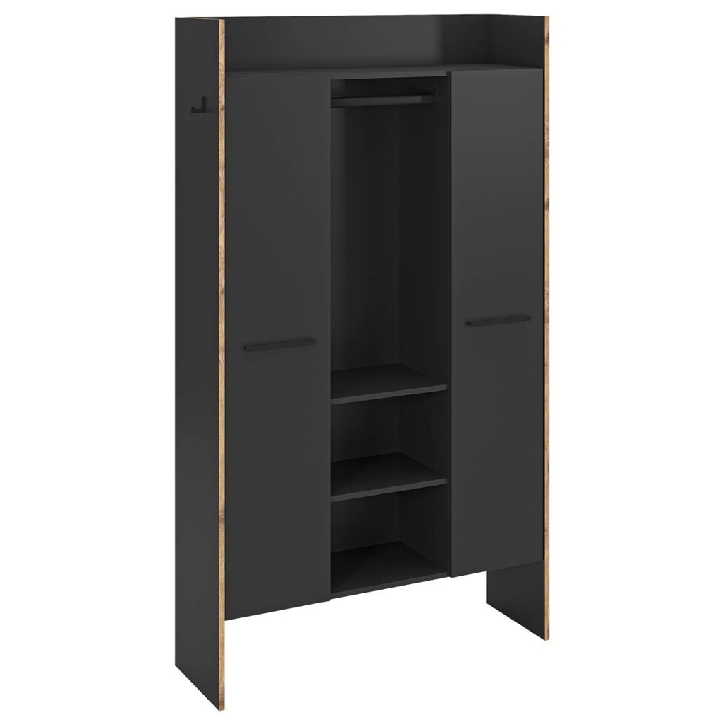Garderobenschrank Bueno Basalt Nox Oak Nachbildung B/H/T: ca. 105x189x37 cm