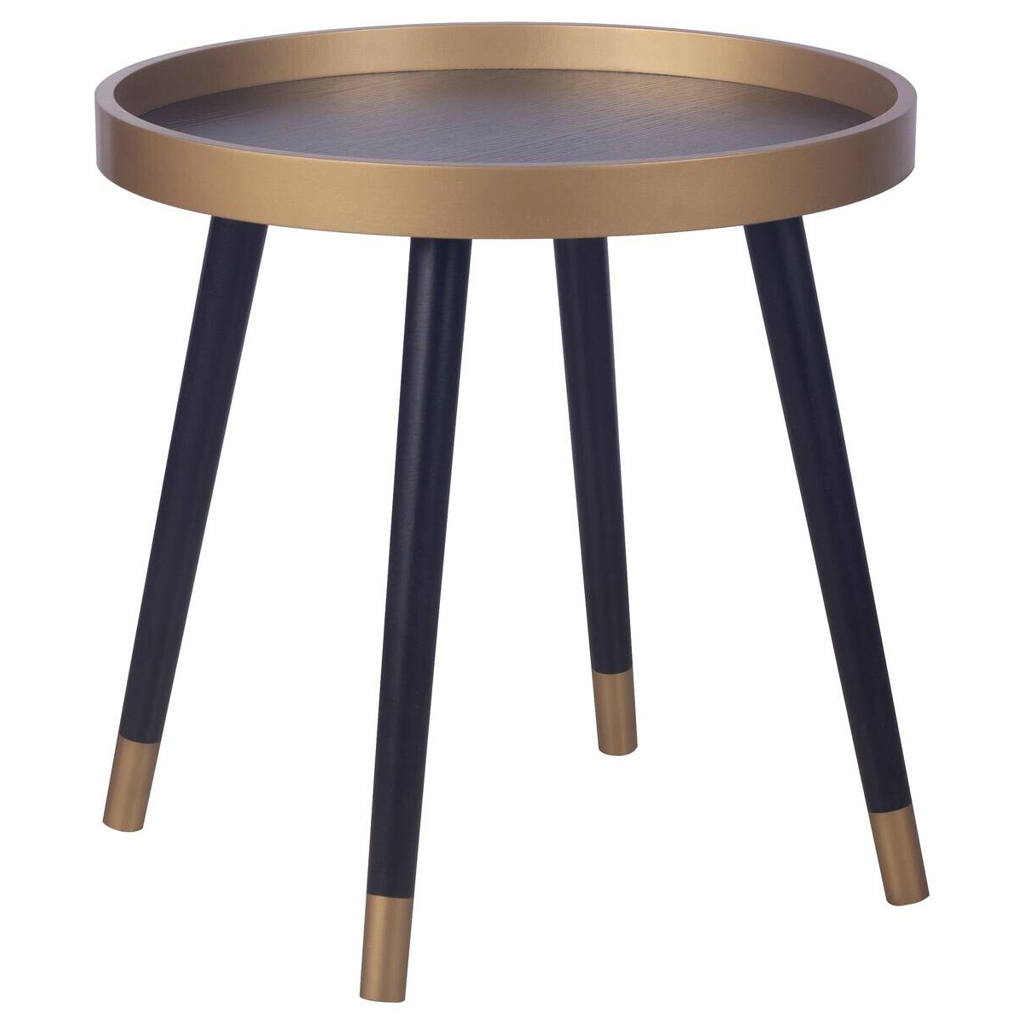 Beistelltisch Sensation schwarz gold Optik H/D: ca. 48x48 cm