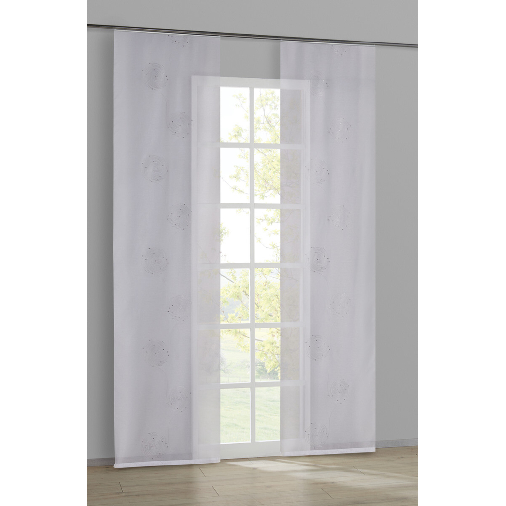 POCOline Schiebevorhang Sofia silber B/L: ca. 60x245 cm