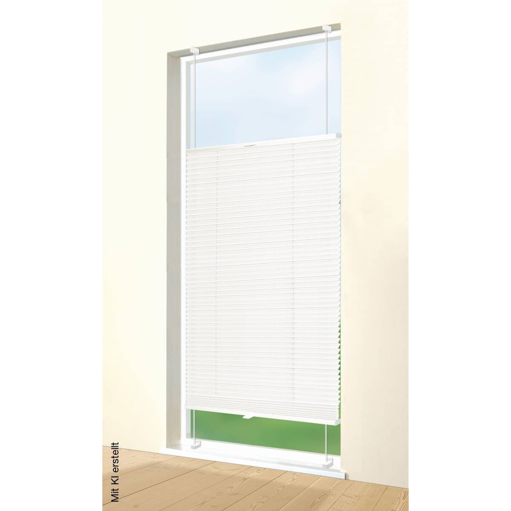 ACUS design collection Spann-Plissee Tageslichtqualität weiß B/L: ca. 60x220 cm