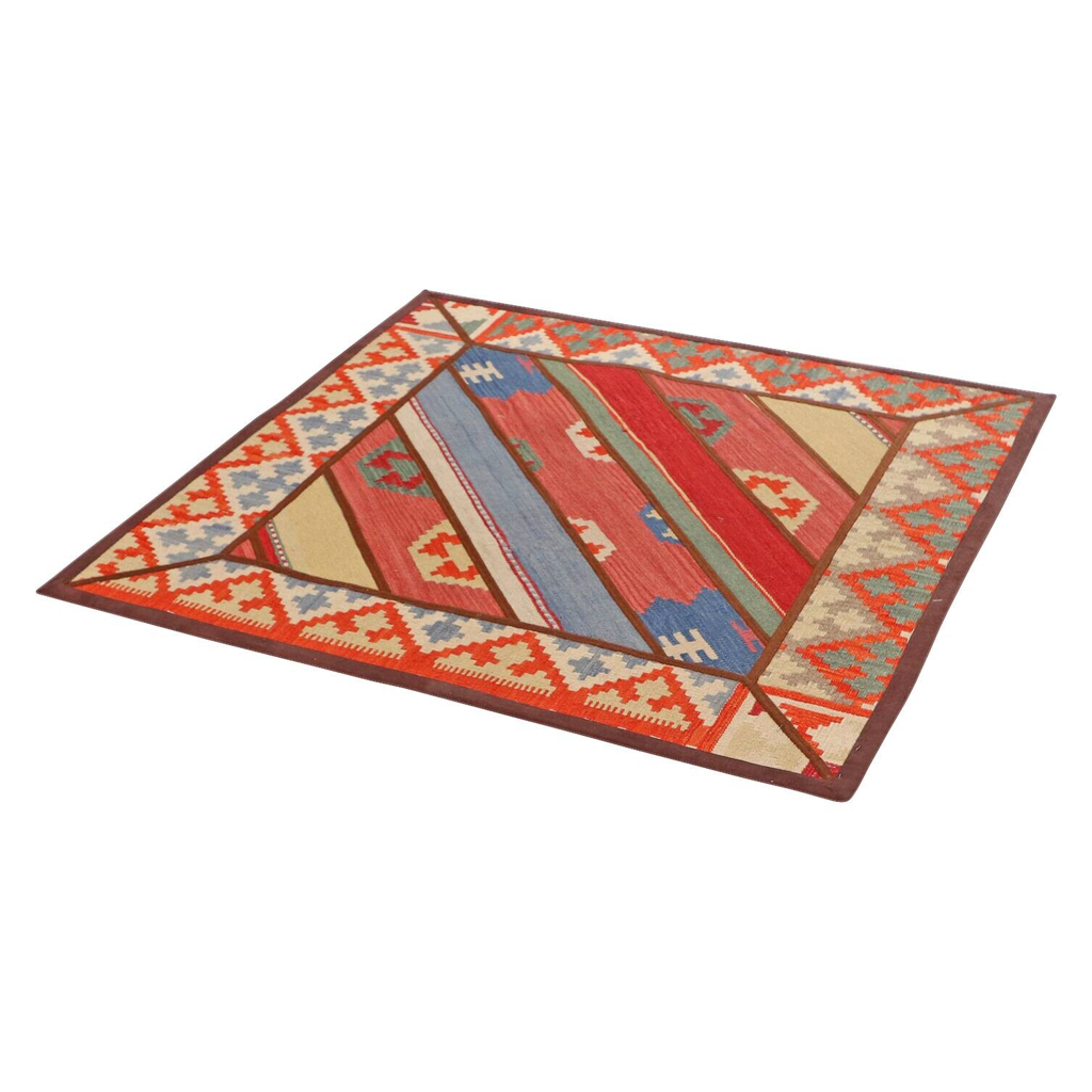 PersaTepp Teppich Kelim Tekkehdouz bunt B/L: ca. 120x120 cm
