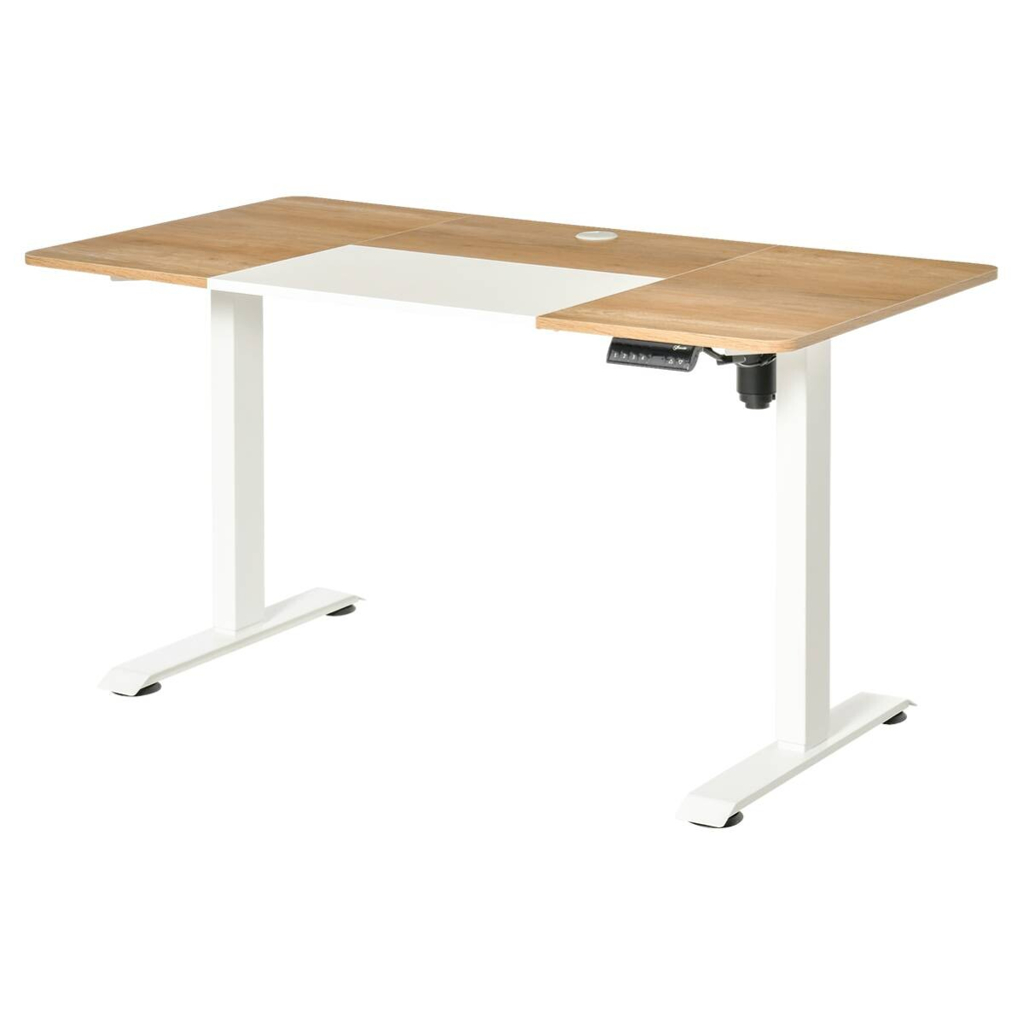 Schreibtisch 920-071V90WT natur Holz Nachbildung weiß B/H/T: ca. 140x116x70 cm