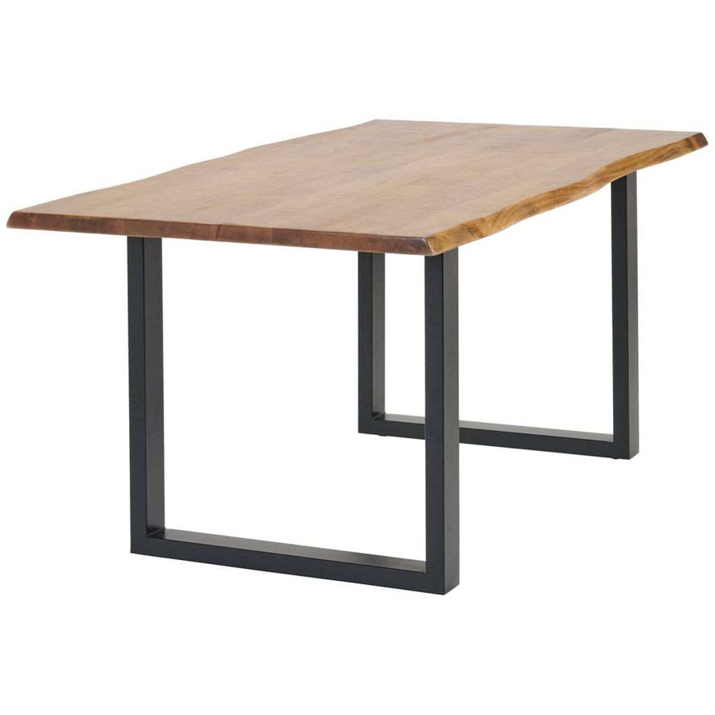 Esstisch Valencia natur schwarz B/H/T: ca. 180x76x90 cm