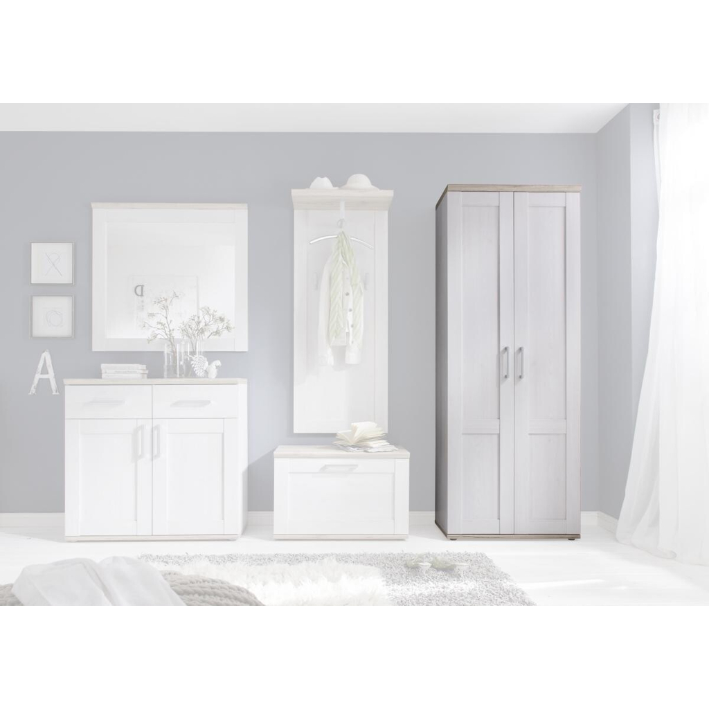 Garderobenschrank Romance Eiche San-Remo Nachbildung Sibiu Lärche Nachbildung B/H/T: ca. 76x201x39 cm