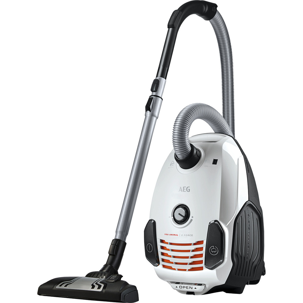 AEG Bodenstaubsauger VX6-2-IW-5 weiß grau Kunststoff Metall B/H/T: ca. 29x44x24 cm