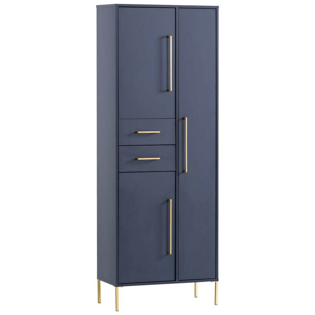 Hochschrank Kent dunkelblau B/H/T: ca. 67,1x184,3x33,1 cm