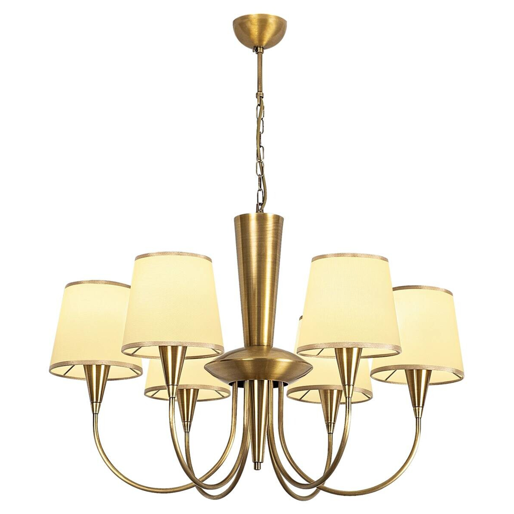 Opviq Pendelleuchte Pardo-3011 Stoff B/H/T/L/D: ca. 75x85x75x75x75 cm E27 6 Brennstellen
