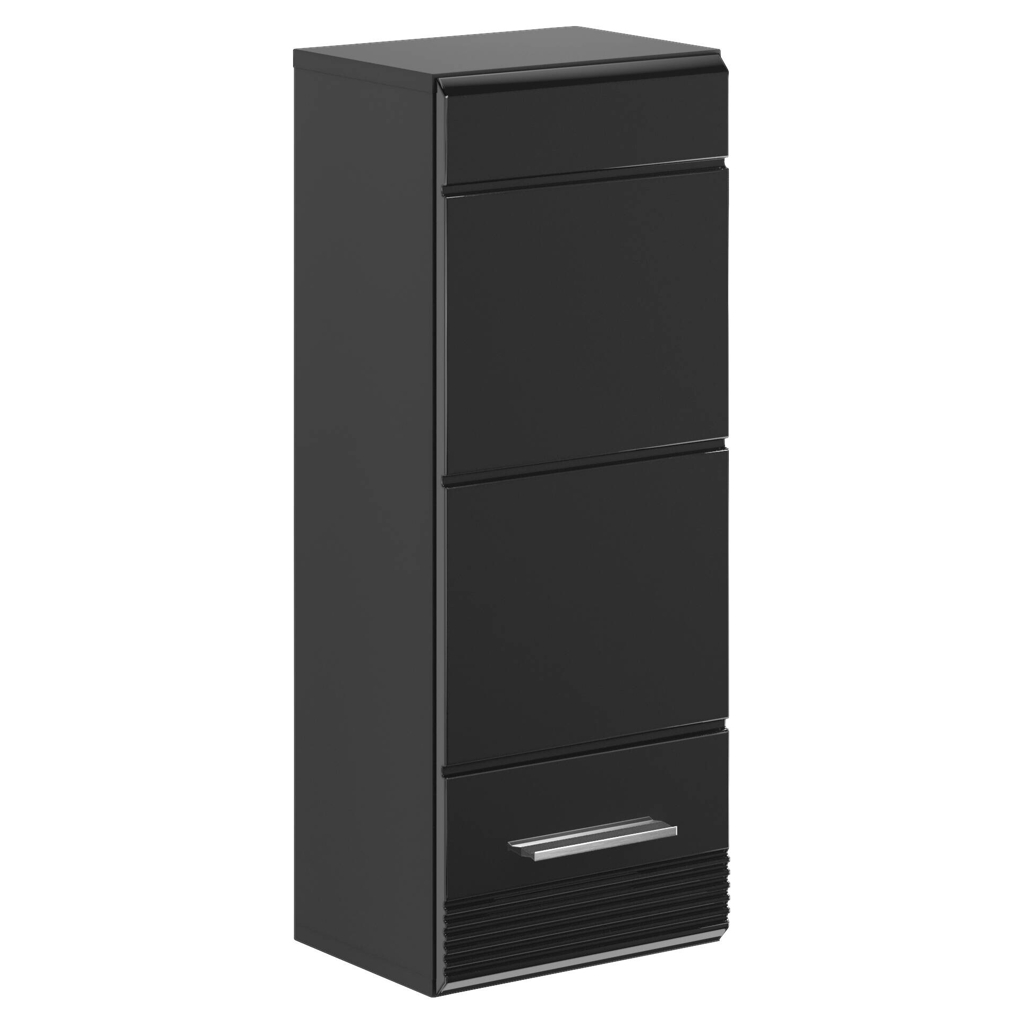 Badhängeschrank LINUS schwarz schwarz Hochglanz B/H/T: ca. 30x77x23 cm