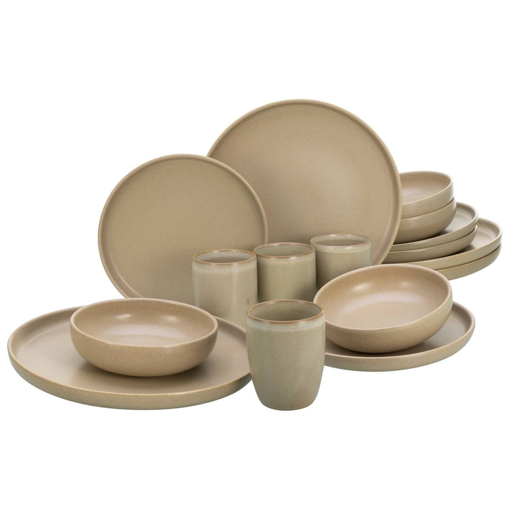 CreaTable Kombiservice Uno sand Steinzeug 16 tlg.