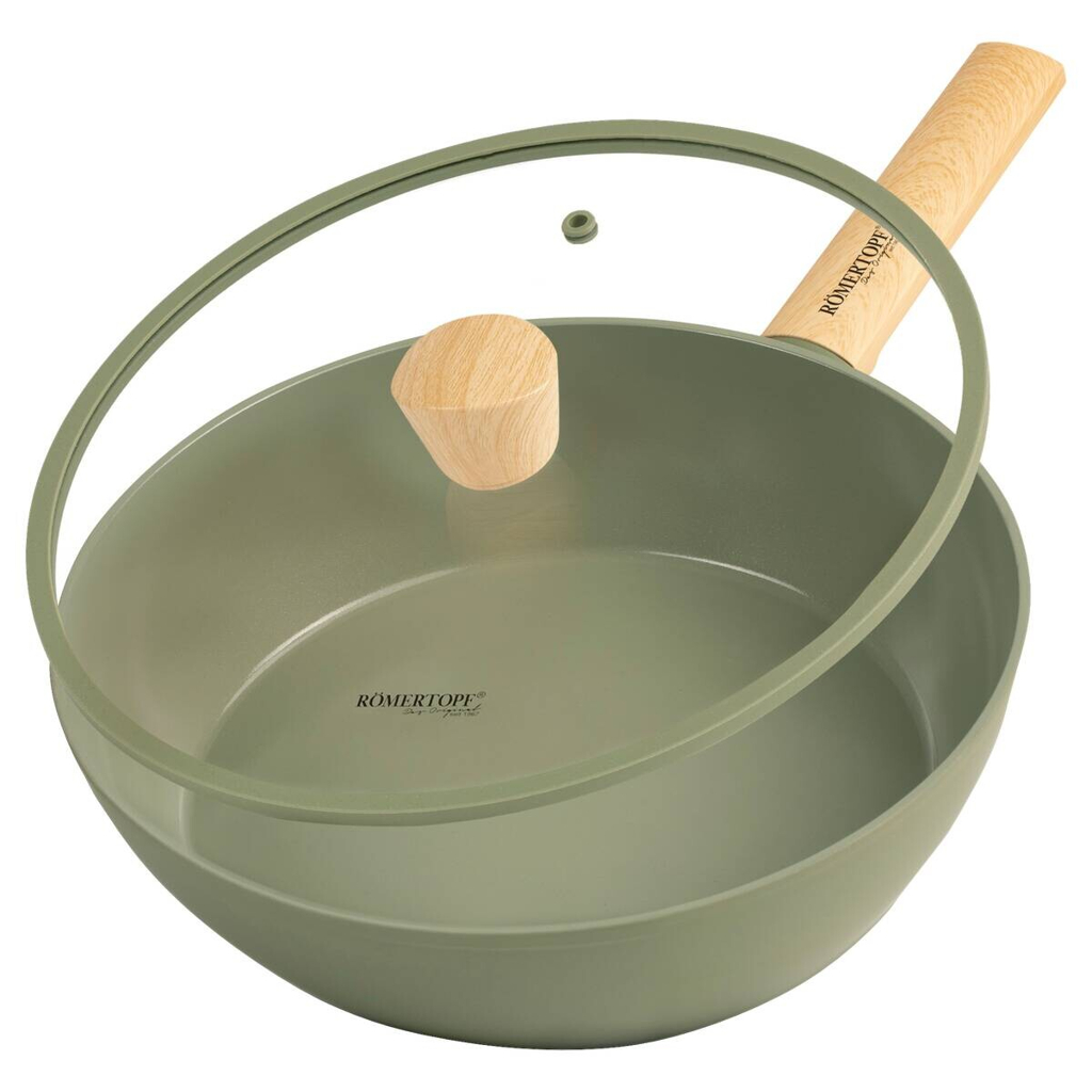 Römertopf grün Aluminium D: ca. 26 cm