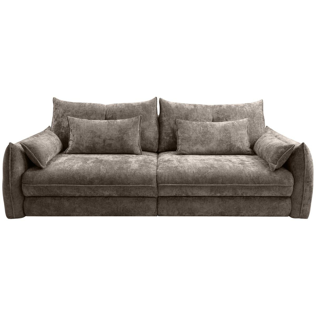 Big Sofa Delphine taupe Microfaser B/H/T: ca. 246x74x119 cm