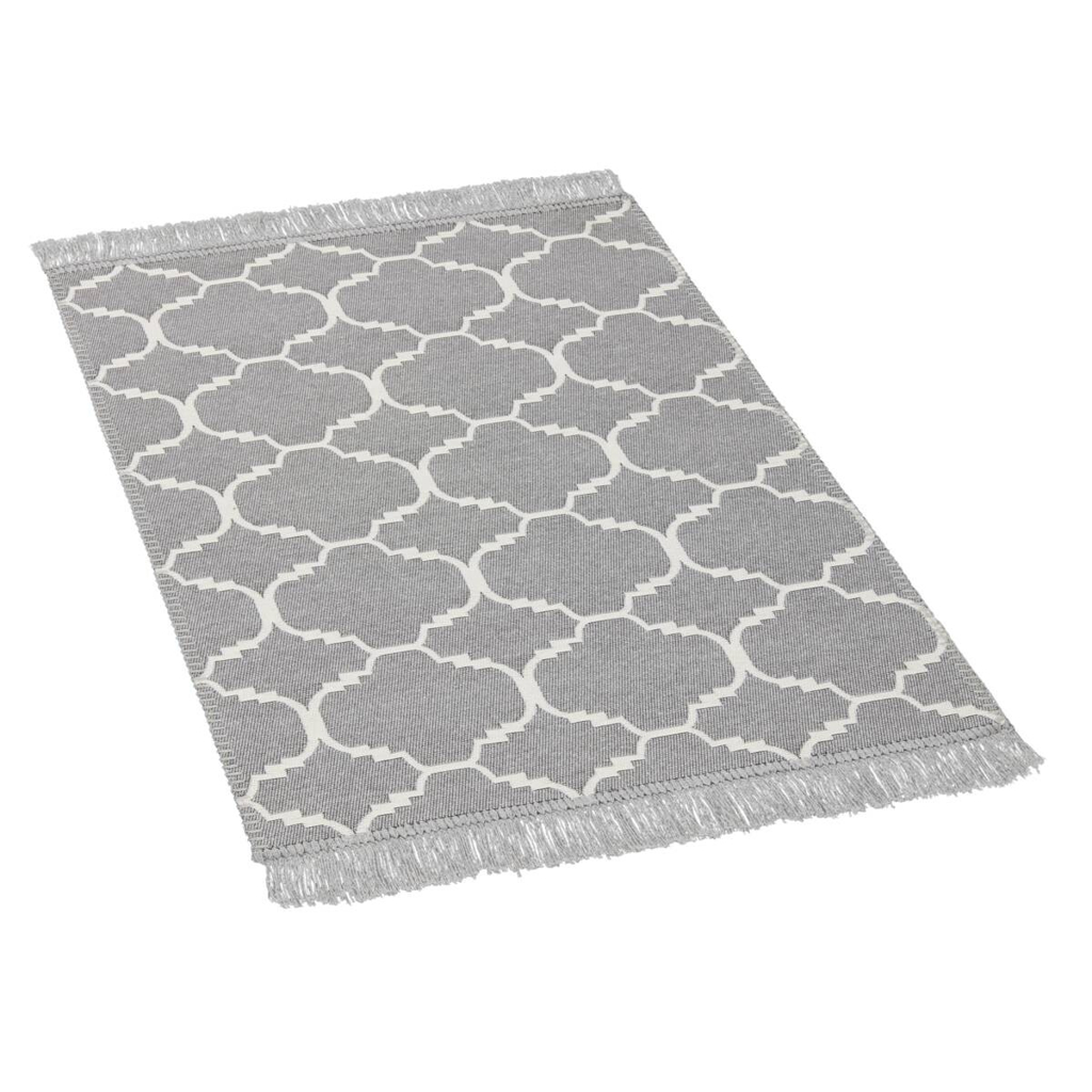 Teppich Boho Kilim schwarz B/L: ca. 60x90 cm