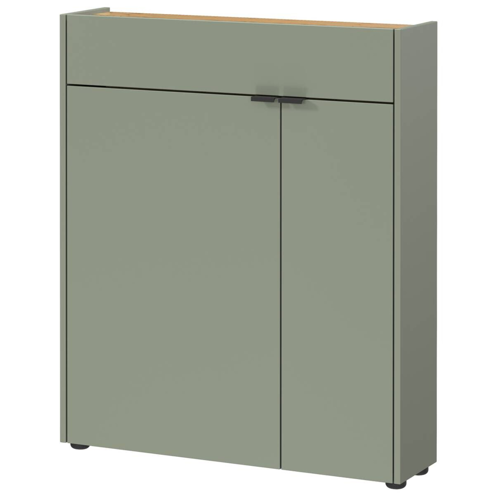 Mehrzweckschrank 1319-629 grün Eiche Navarra Nachbildung B/H/T: ca. 82x102x22 cm