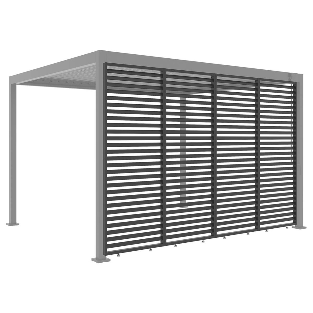 Sichtschutz anthrazit Aluminium B/H/L: ca. 6x226x85 cm