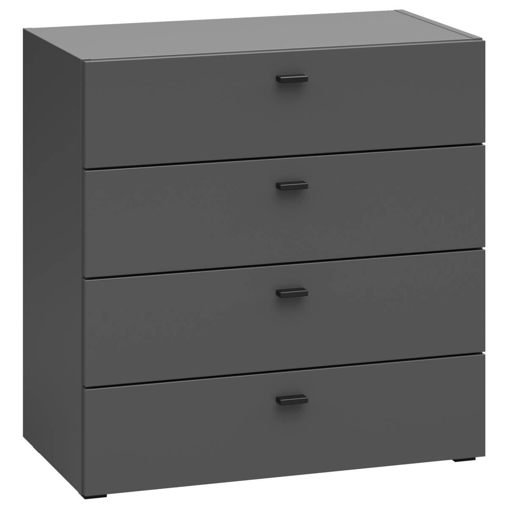 Schubkastenkommode System 64 anthrazit matt B/H/T: ca. 64x64x35 cm