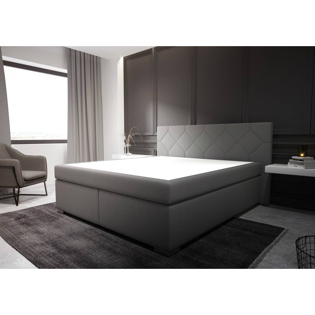 Boxspringbett Wien grau Liegefläche B/L: ca. 180x200 cm